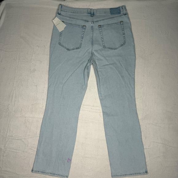 Abercrombie & Fitch 90s Ultra High Rise Straight Vent Hem Jeans Size 33S - Picture 6 of 7